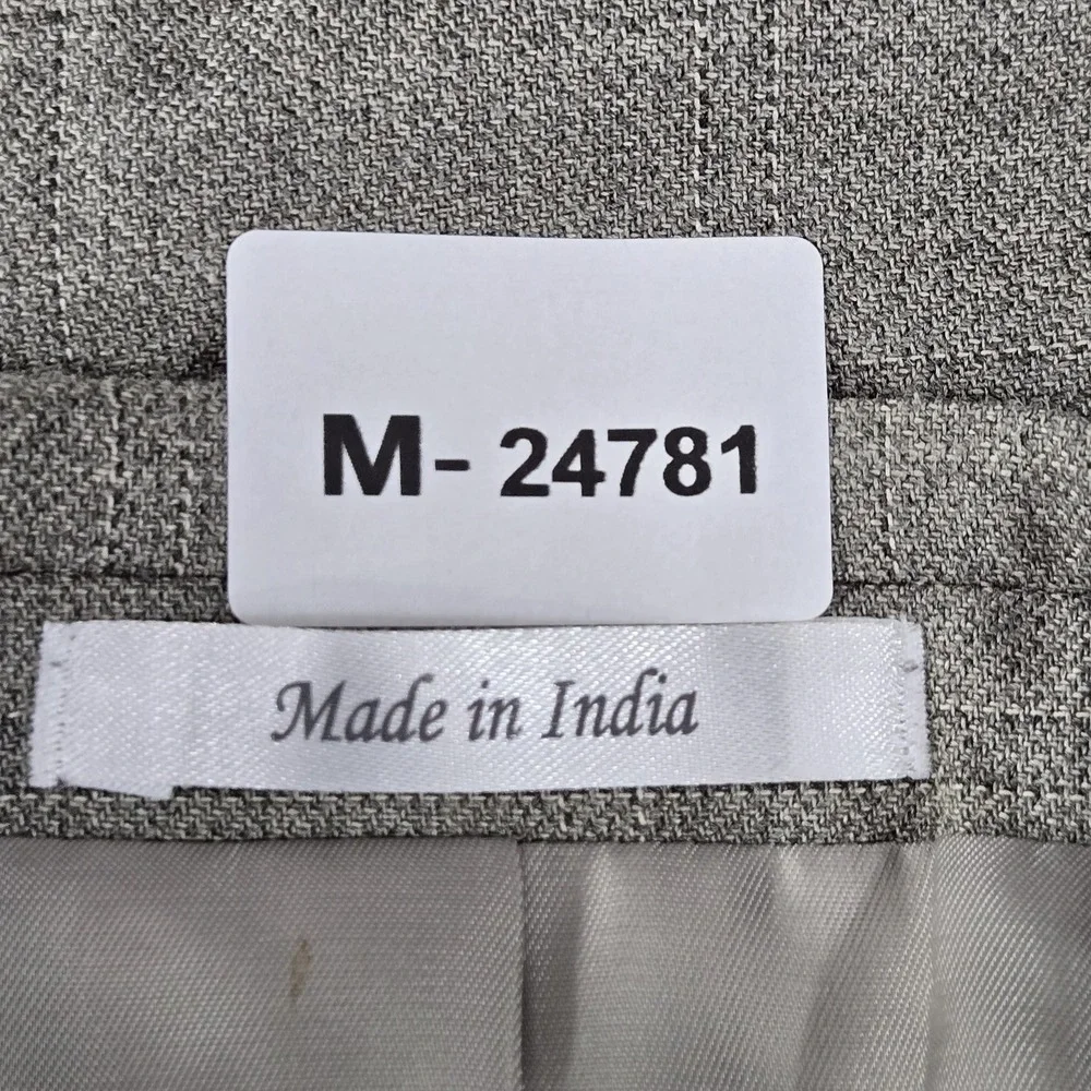 Lauren Ralph Lauren Men‎ Blazer 44S Gray Silk Wool Sport Coat Button